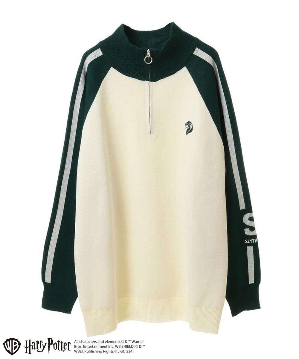 Green Parks ハリー・ポッター／ライン入りハーフジップニット 