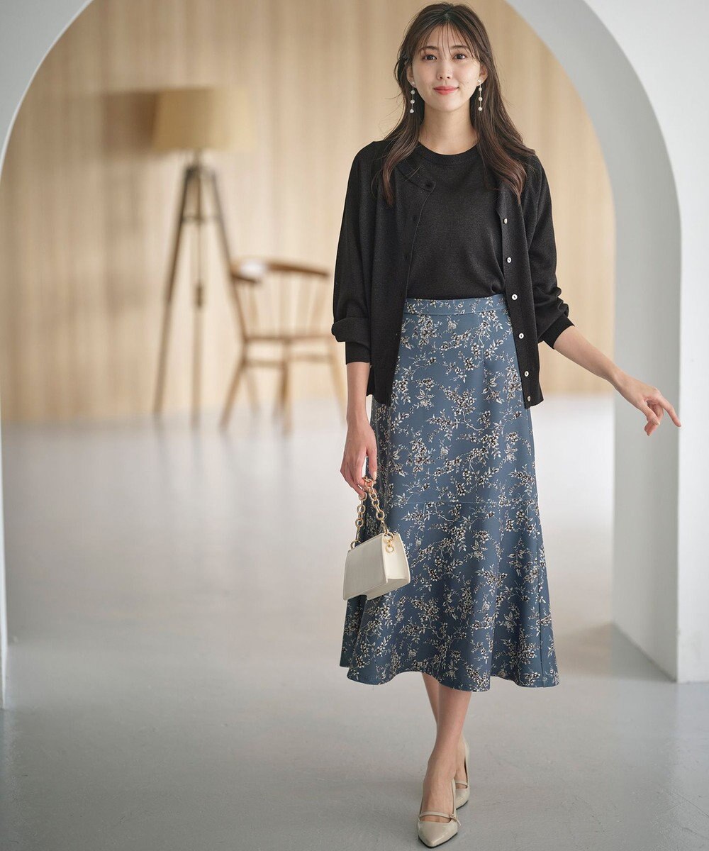 ANY SIS 【洗える】ラメ カーディガン 