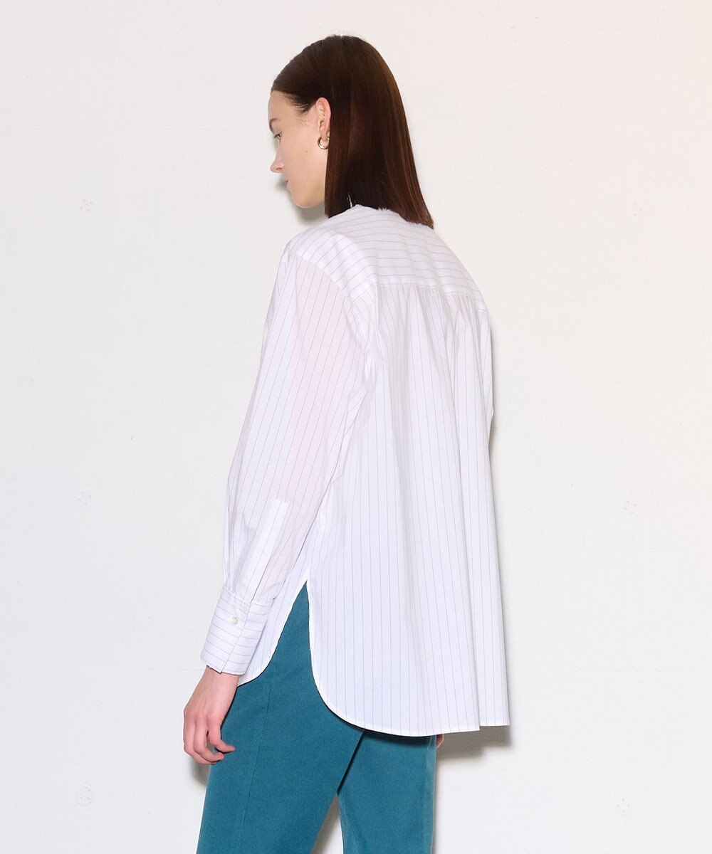 JOSEPH ポプリンシャツ×ニットスカーフ 