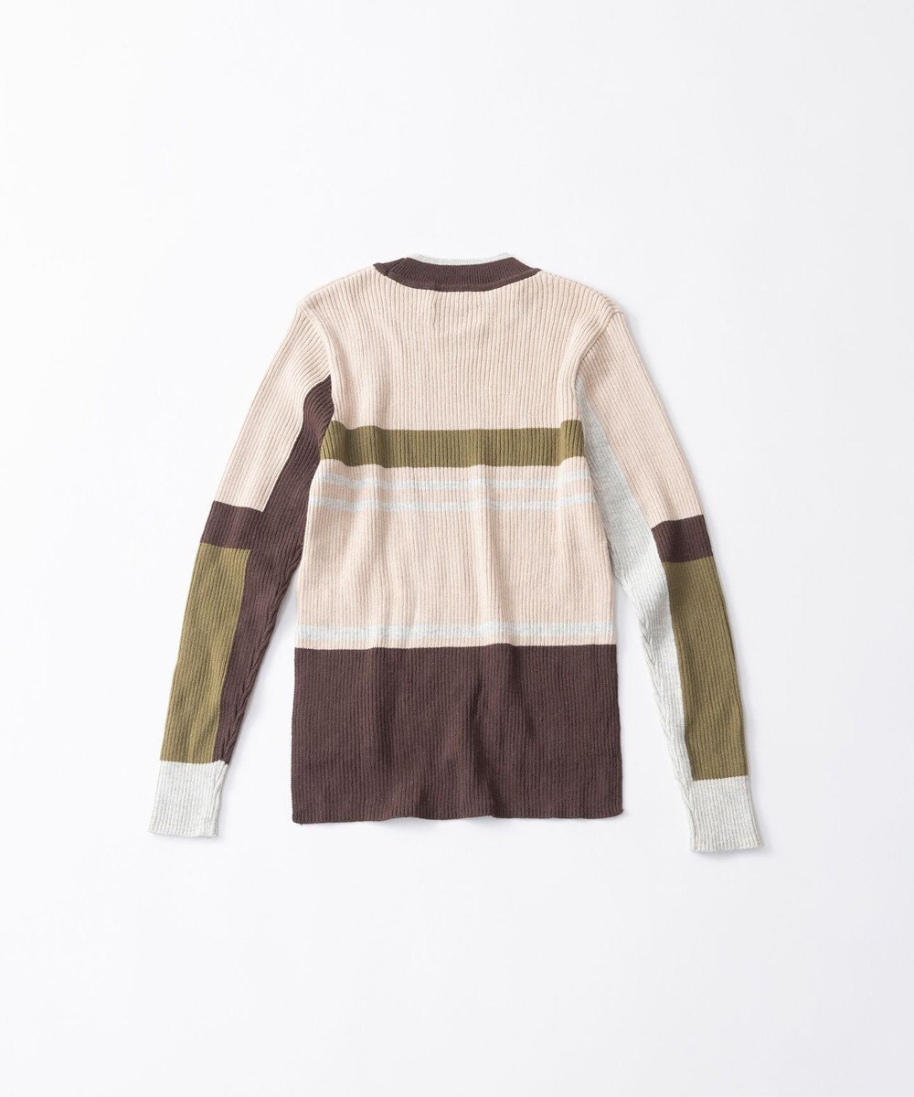 TRICOTE ボーダーリブセーター 