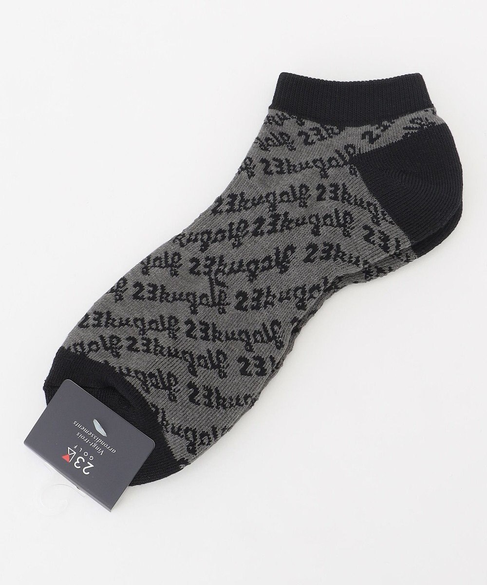 23区GOLF 【MEN】足元に華やかさを添える レジメロゴアンクル ソックス ギフトにもおすすめの一足 