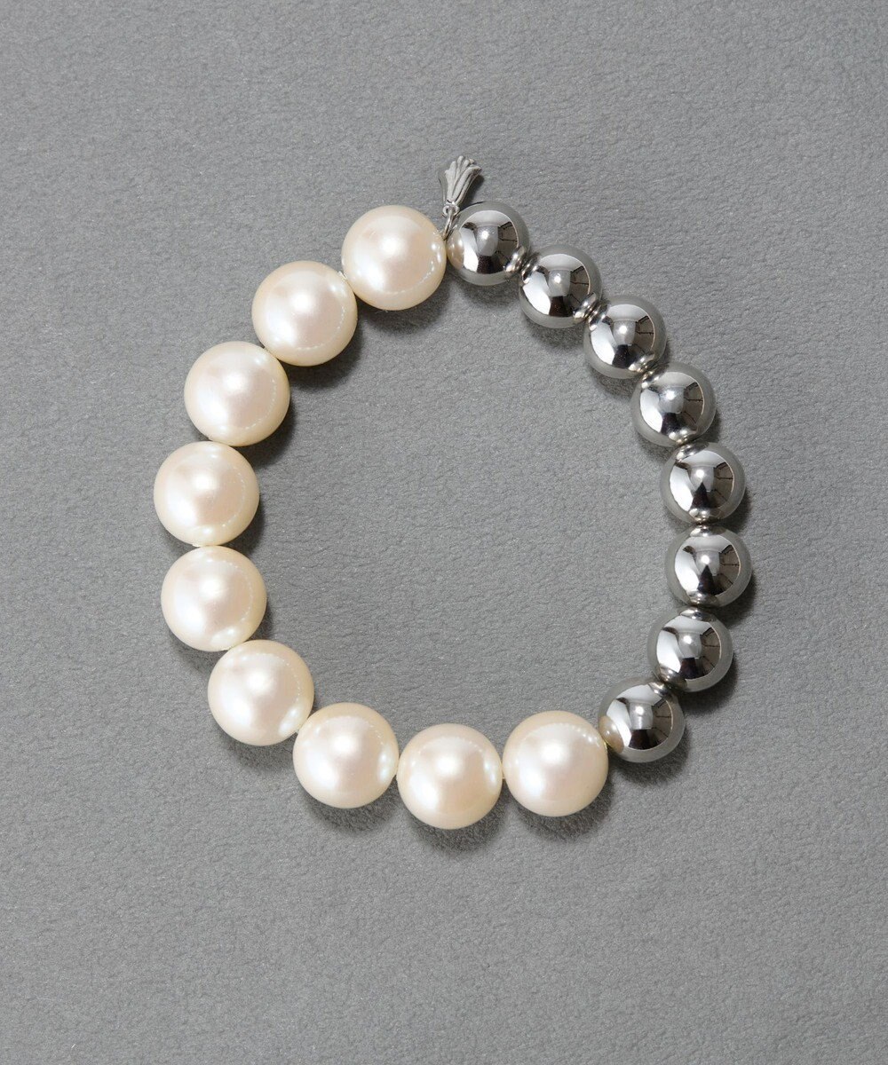 Phoebe メタルボールゴムブレスレット　シルバー 