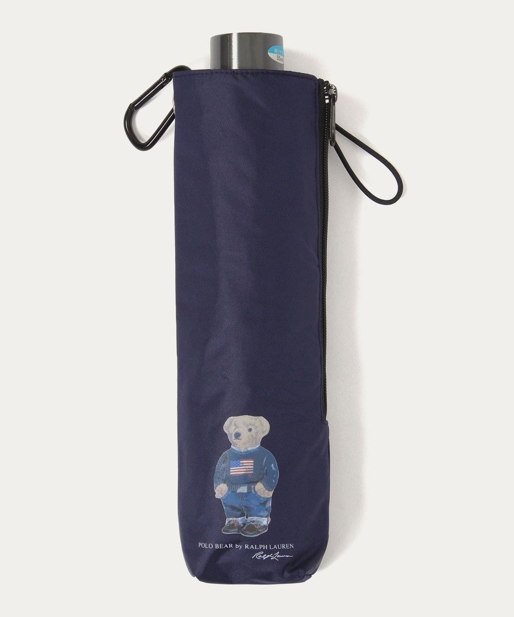 MOONBAT 【WEB限定/遮光率100%/遮熱/UV/耐風】POLO RALPH LAUREN（ポロ ラルフローレン）晴雨兼用日傘 ポロベア 無地 折りたたみ傘 