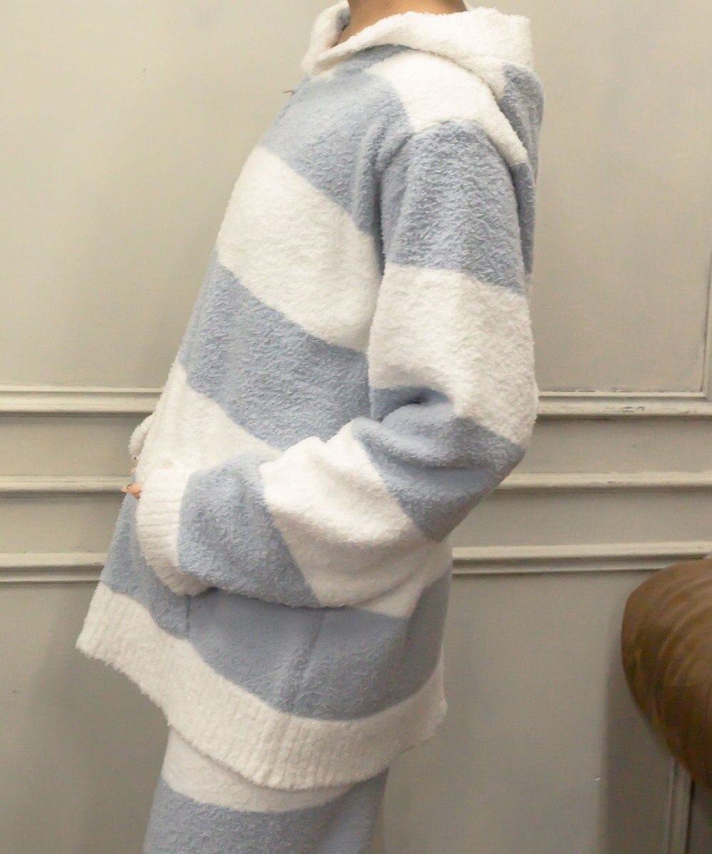 WEGO ボーダーZIPパーカー 