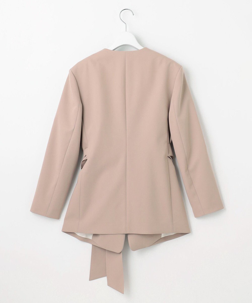 23区 L 【エステータ】コットンダブルクロス ノーカラージャケット 