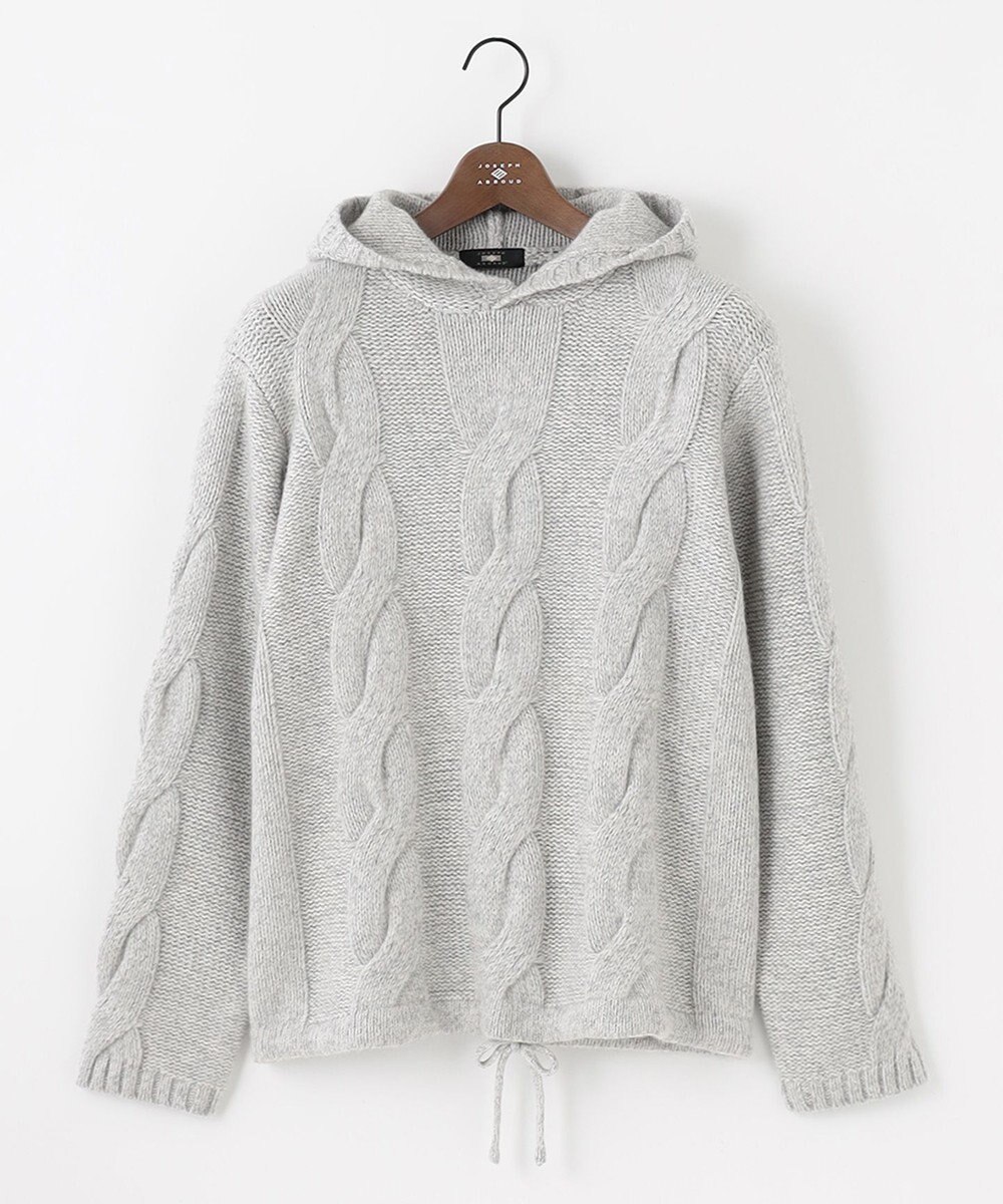 JOSEPH ABBOUD 【インポート素材/軽量】ベビーアルパカ ニットパーカー 