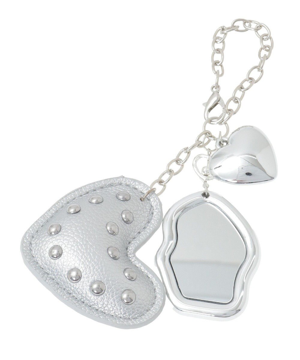 earth music&ecology ハートモチーフミラー付きチャーム 