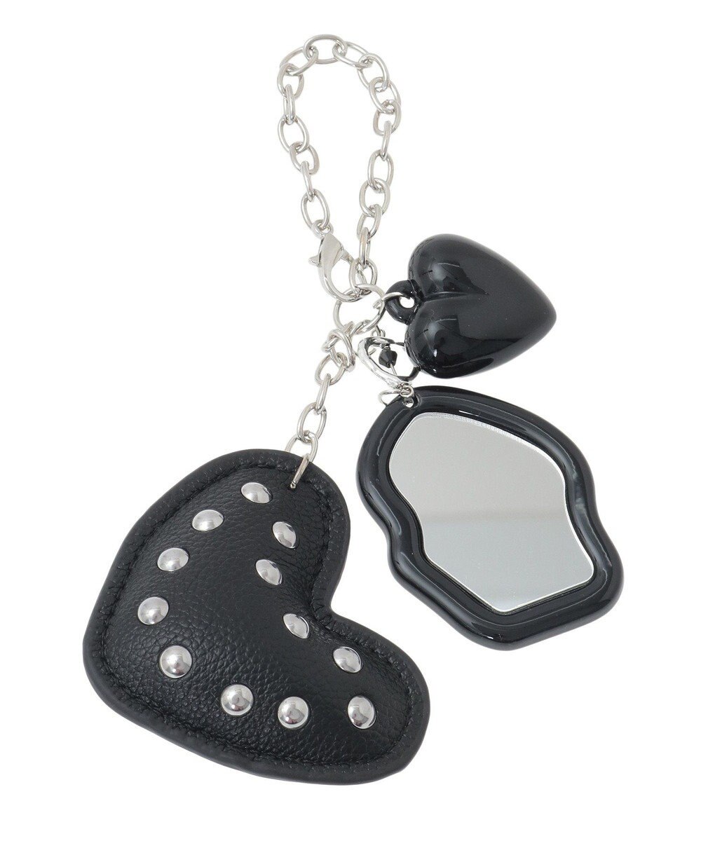 earth music&ecology ハートモチーフミラー付きチャーム 