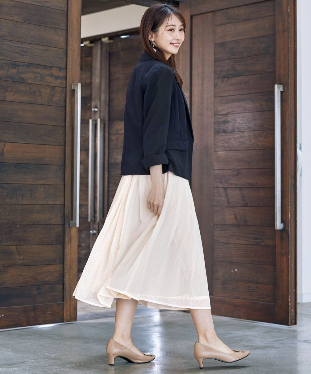 Tiaclasse 【新色追加・洗える】シフォンギャザーワンピース 