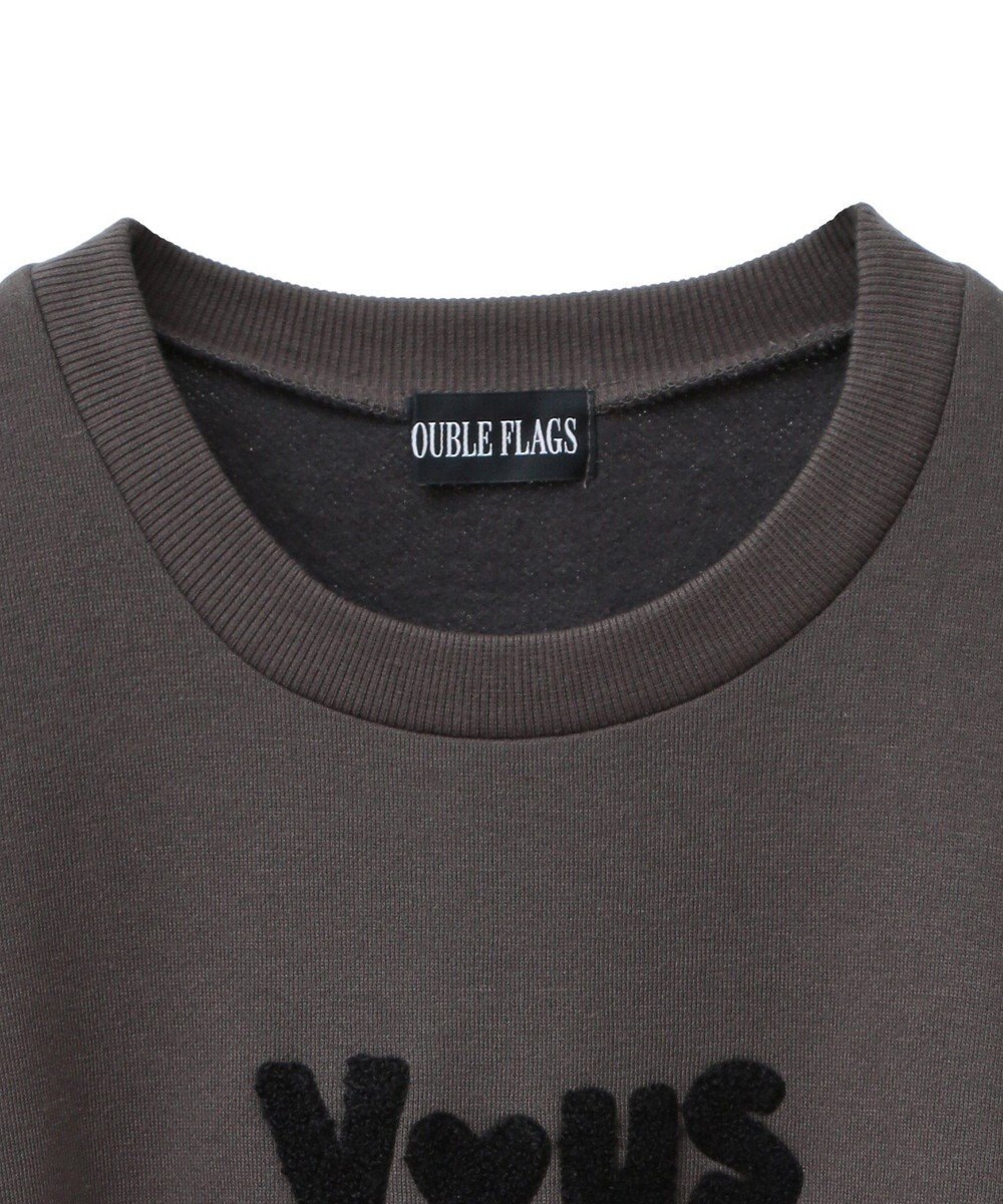 Green Parks ・ＤＯＵＢＬＥ　ＦＬＡＧＳ　サガラ刺繍スウェット 