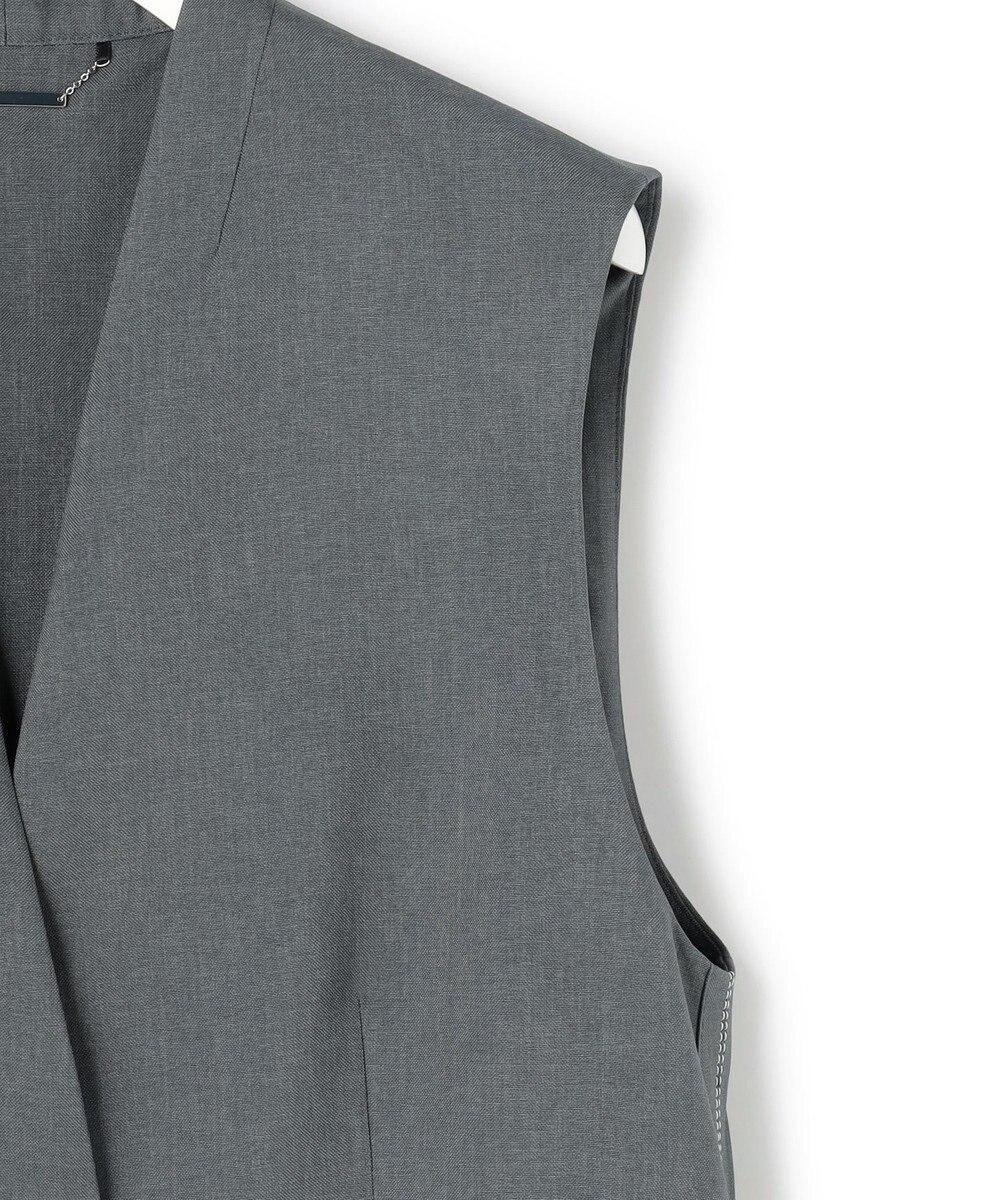 ICB L 【WEB＆一部店舗限定】 SerikaWorsted ノーカラーロングジレ 