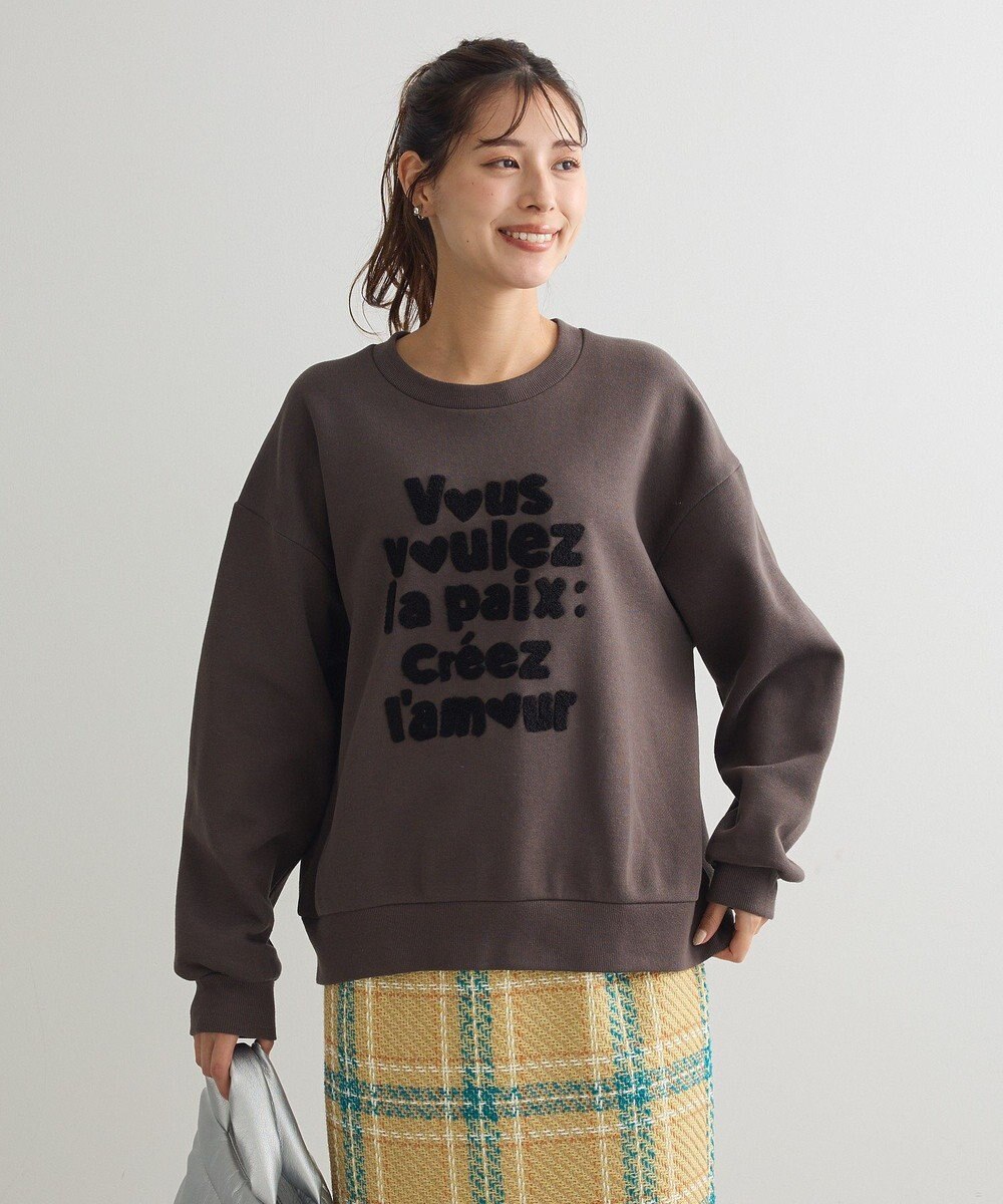 Green Parks ・ＤＯＵＢＬＥ　ＦＬＡＧＳ　サガラ刺繍スウェット 