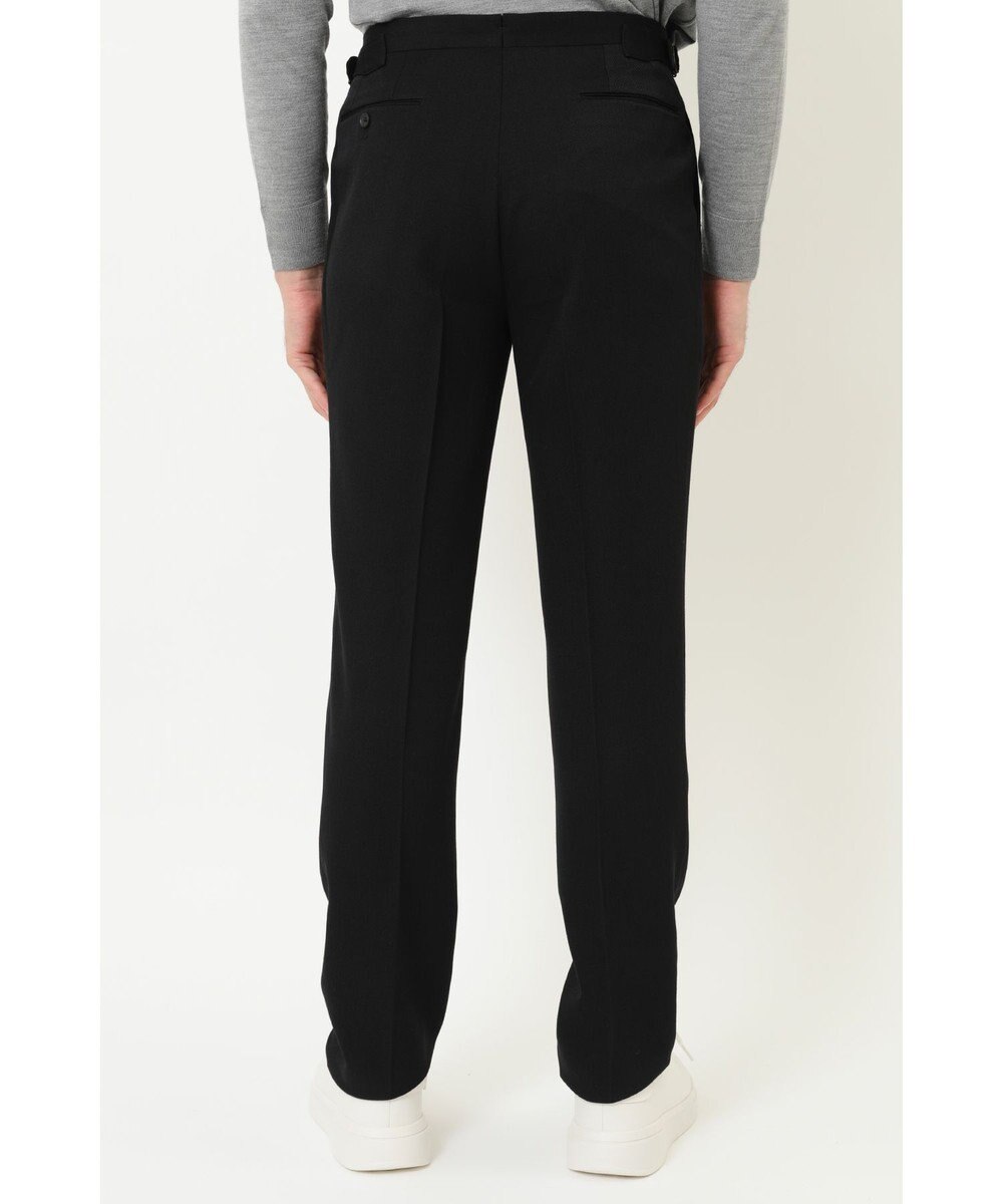 DAKS ツータックサイドベルトウールパンツ 