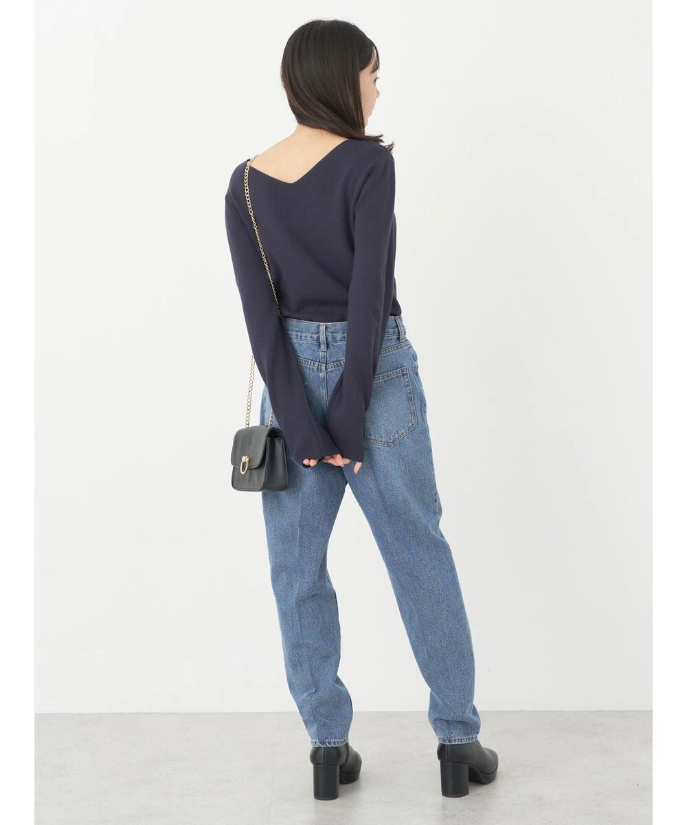 earth music&ecology センタープレスデニムパンツ 