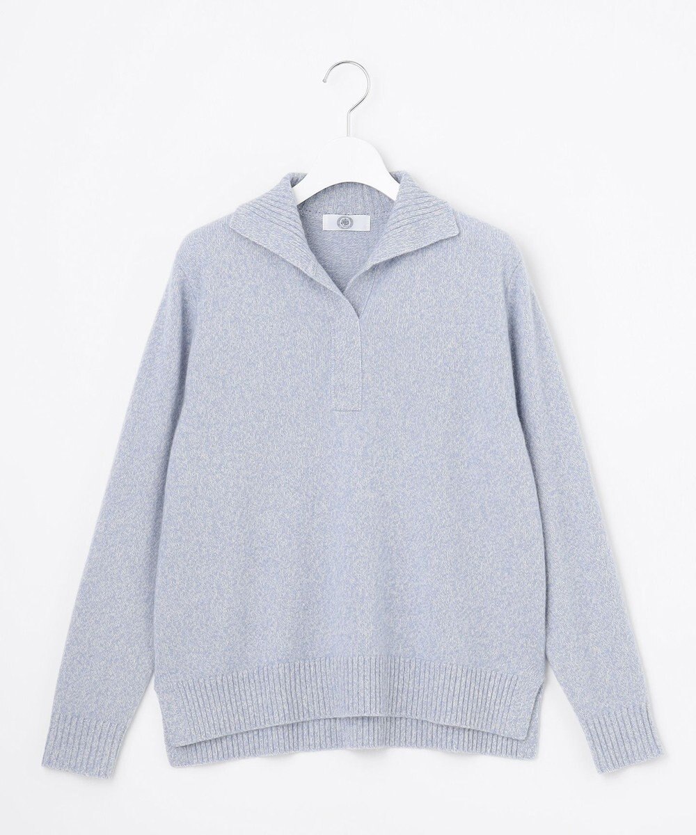 J.PRESS LADIES 【WEB限定】NZW CASHMERE BLEND ポロデザイン ニット 