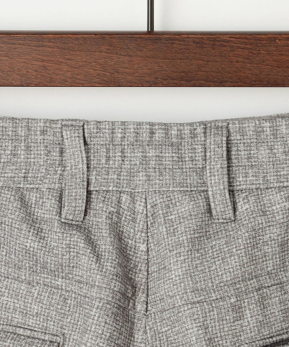 JOSEPH ABBOUD 【ストレッチ/ウエストも伸びる】ウールライクフランネルジャージーパンツ 