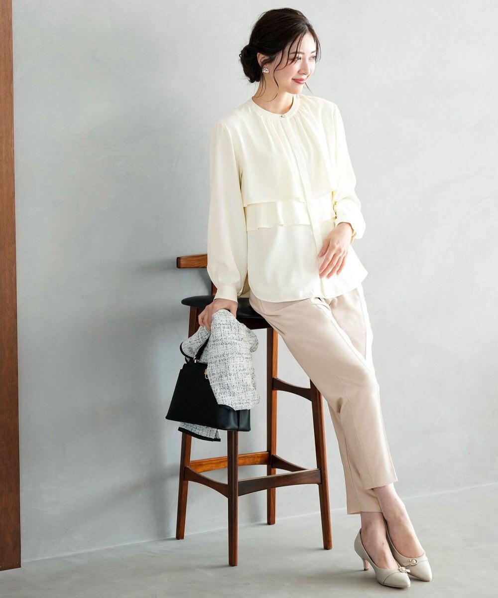 ANY SIS S ノーブルジョーゼット ブラウス 