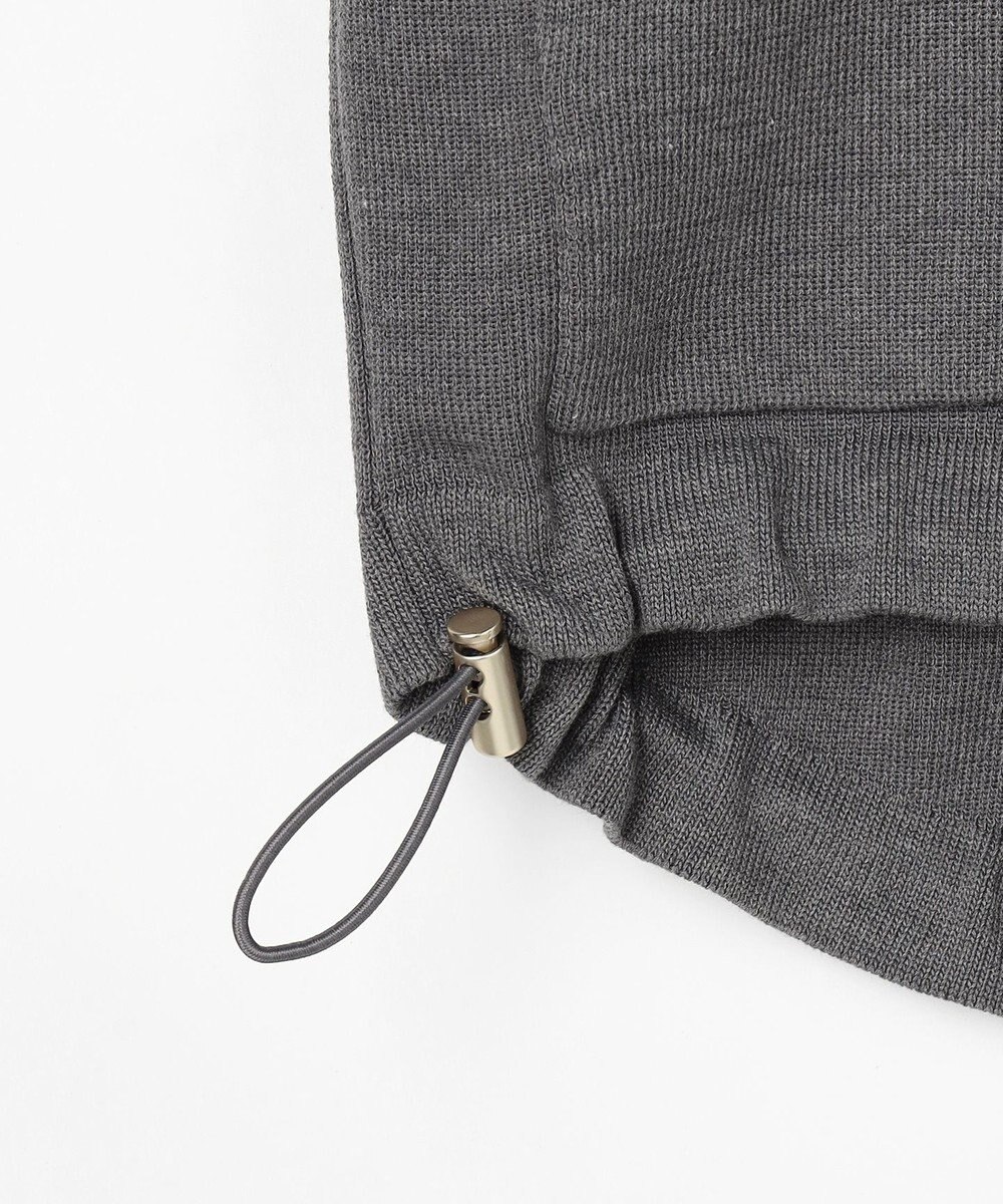 ANY L スウェットライクハーフジップニット 