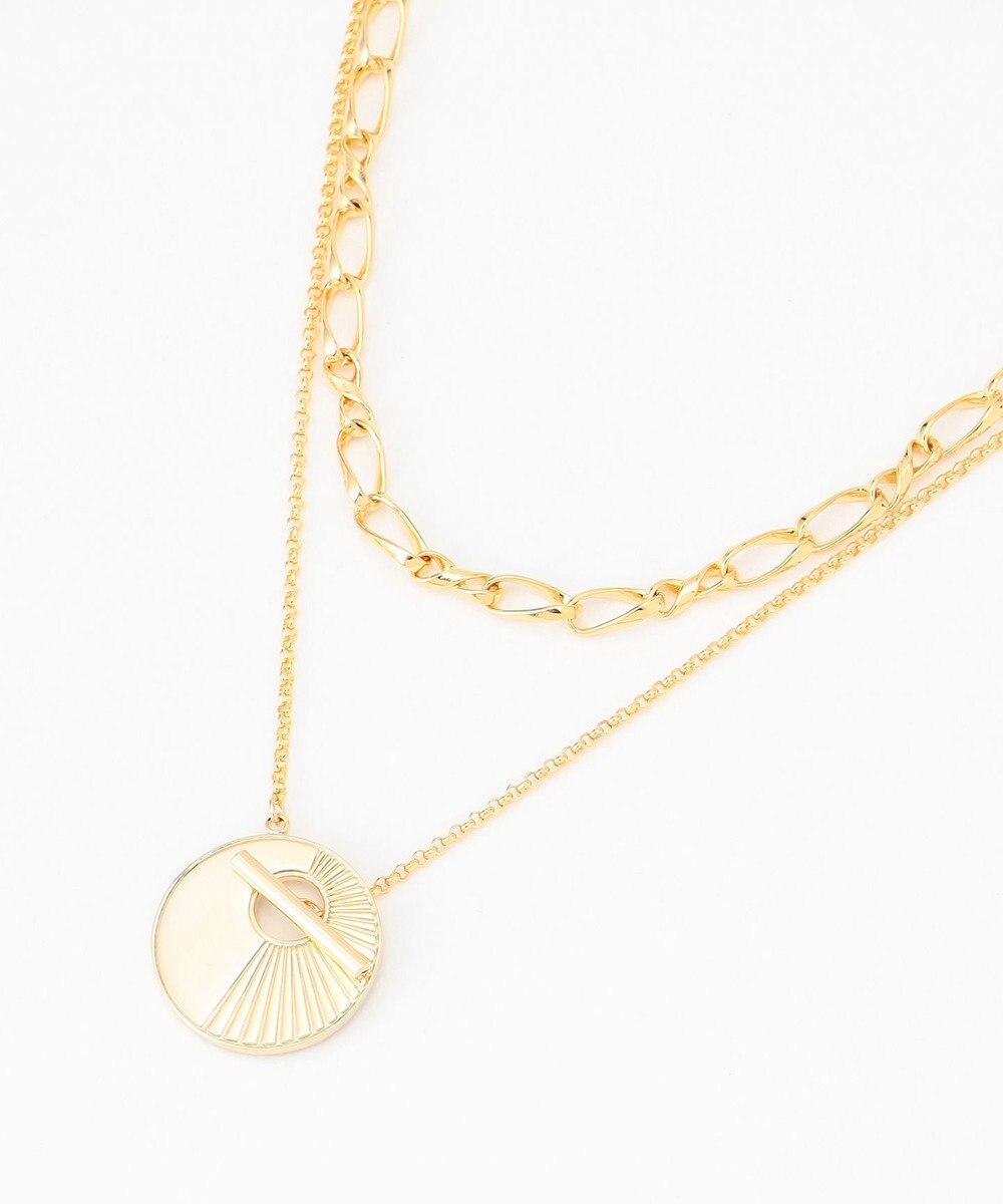 GRACE CONTINENTAL ラインコインネックレス 