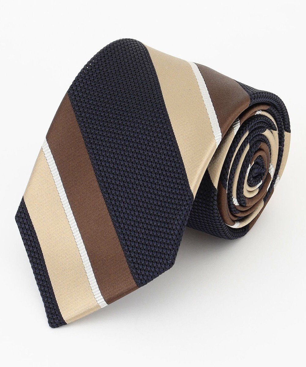 J.PRESS MEN 【JAPANESE SILK FRESCO TIE COLLECTION】マルチストライプ ネクタイ 