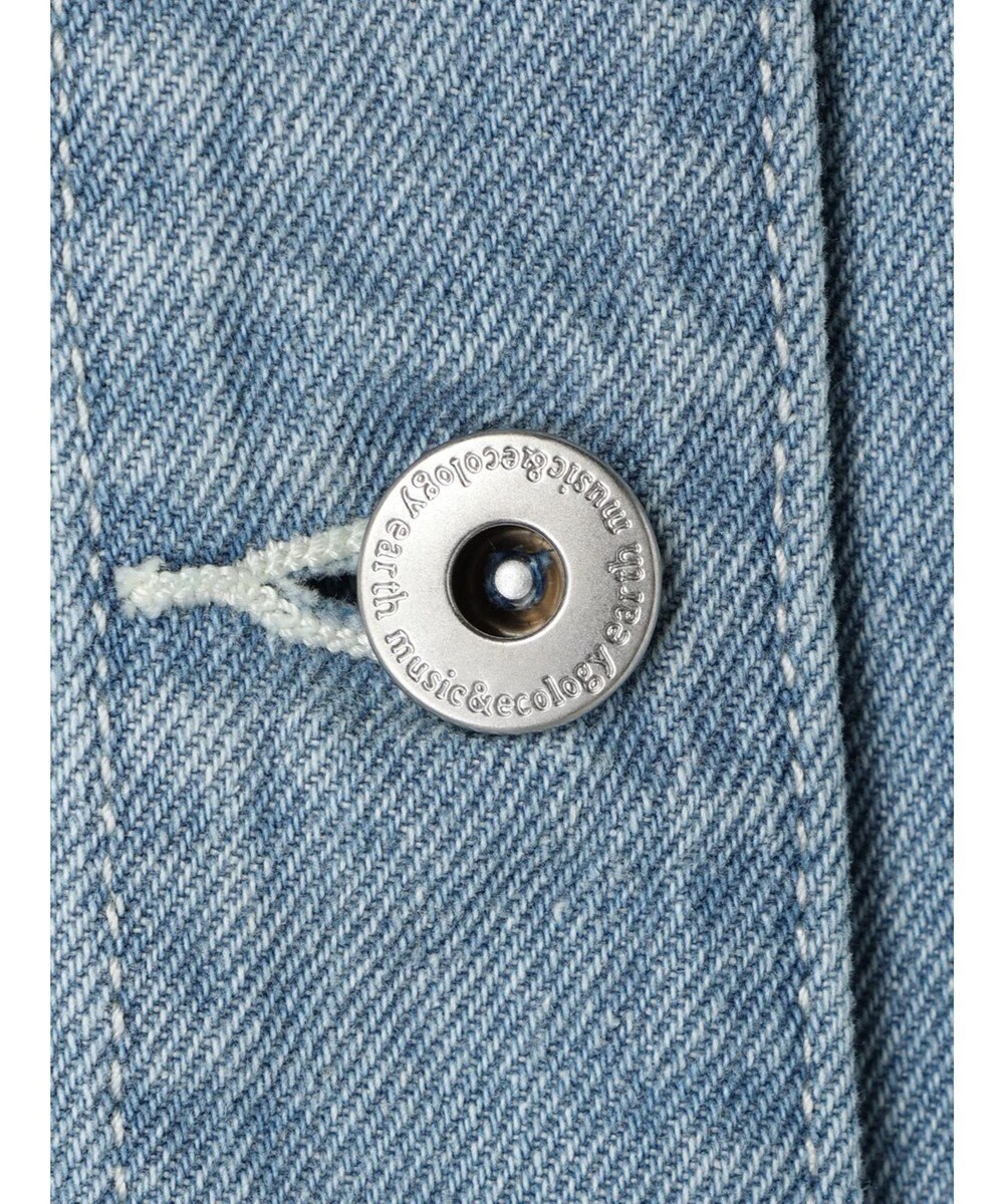earth music&ecology ボタンキャミデニムワンピース 