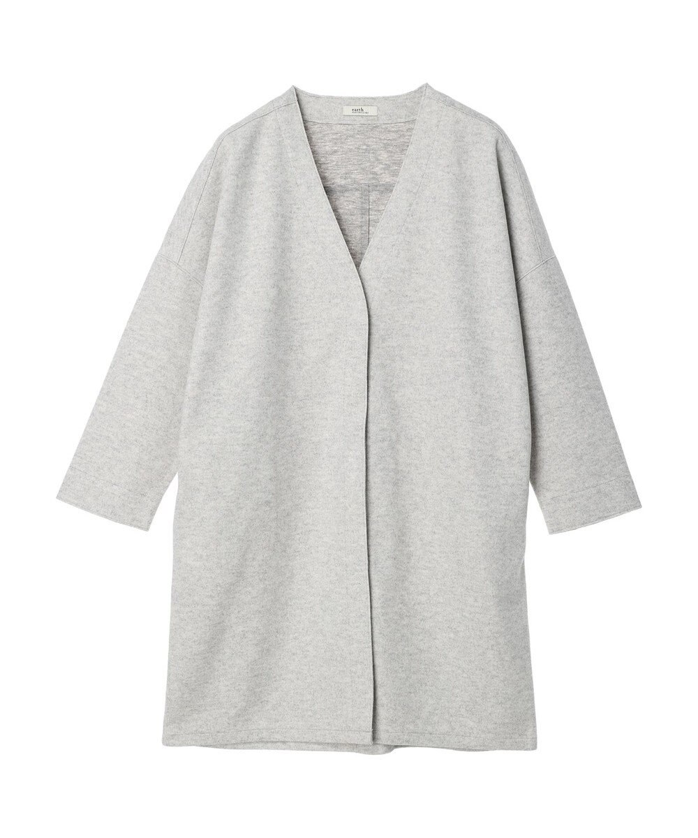 earth music&ecology 圧縮風ポンチコーディガン 