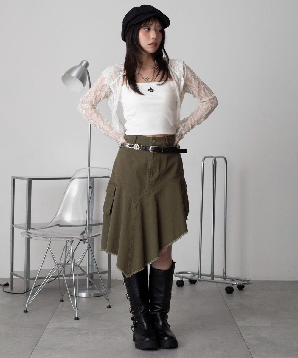 WEGO グラフィックカップインショートキャミ 