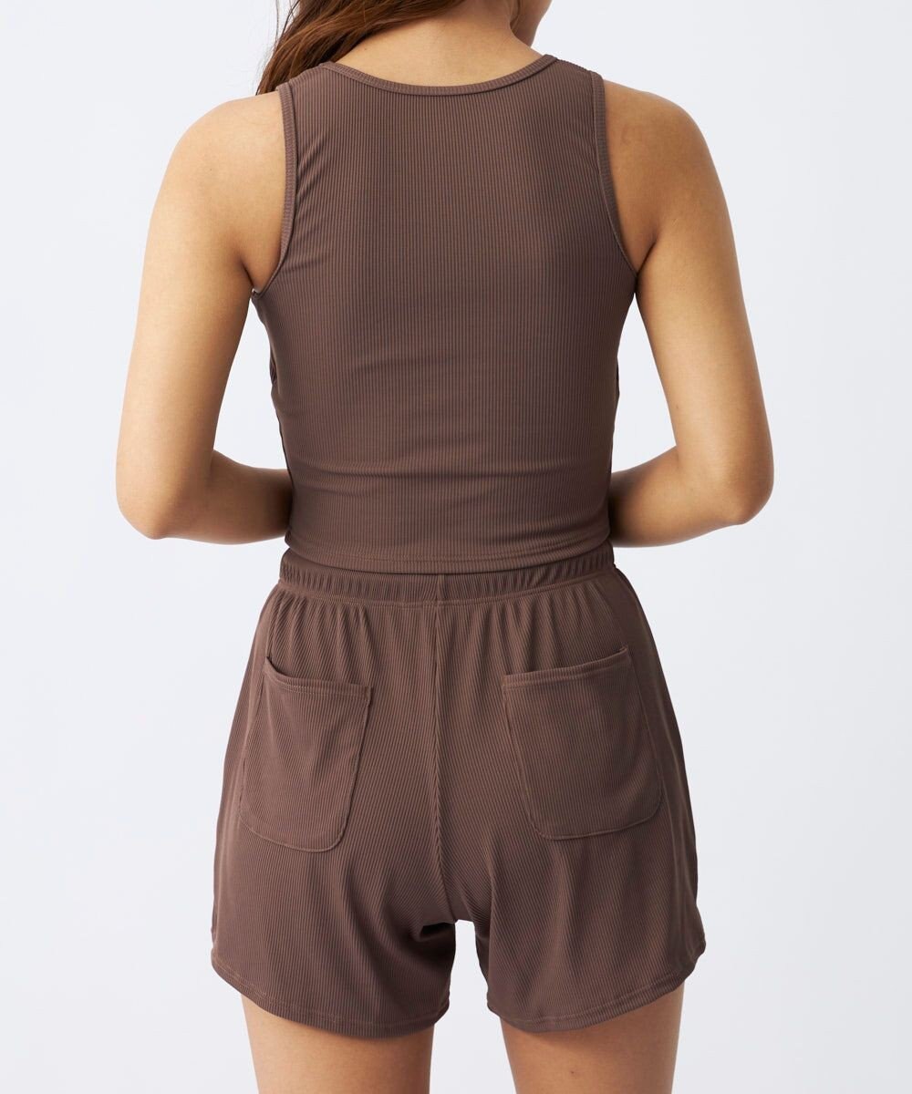 OP／FILA 【ocean pacific】ラッシュガード付き水着4点セット タンキニデザイン 