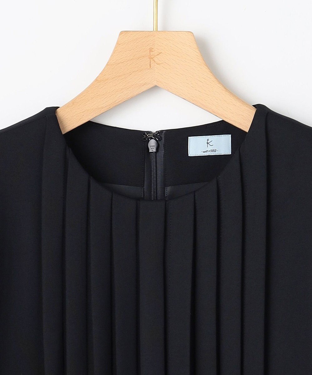 組曲 L 【KUMIKYOKU NAVY】フロントタックドレス 