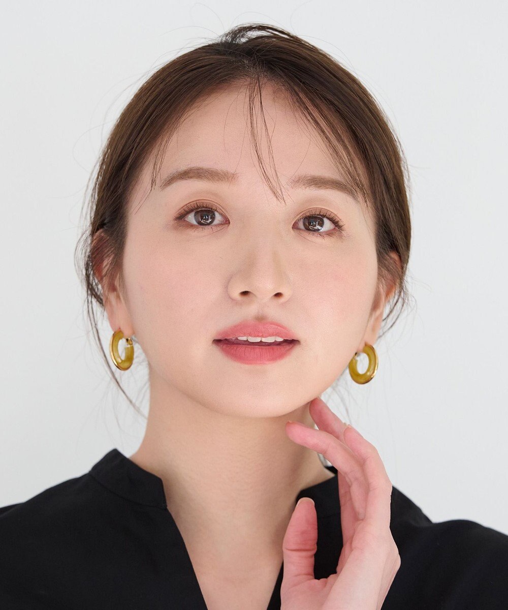 ANY 【WEB限定】マーブルリングピアス（両耳用） 