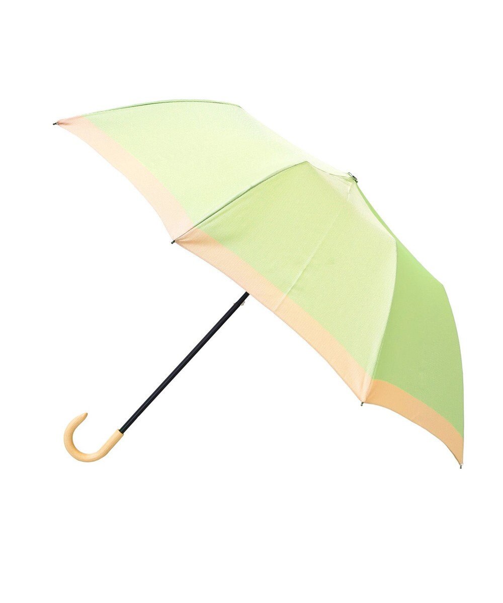 槇田商店 SCENE グログランシャンブレー グリーン 折りたたみ傘 