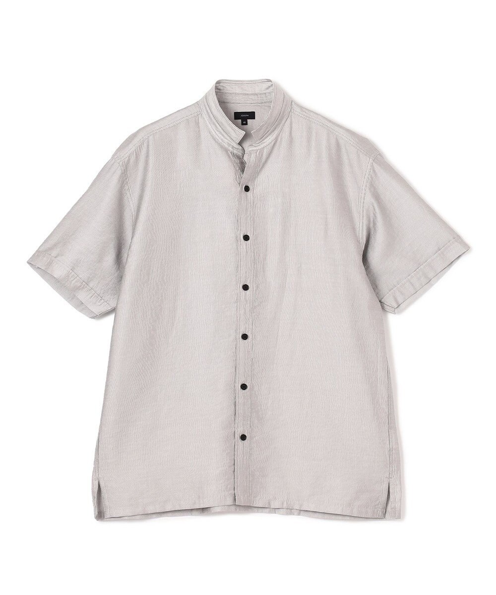 JOSEPH HOMME ストレッチマイヤー　ウイングカラー半袖シャツ 