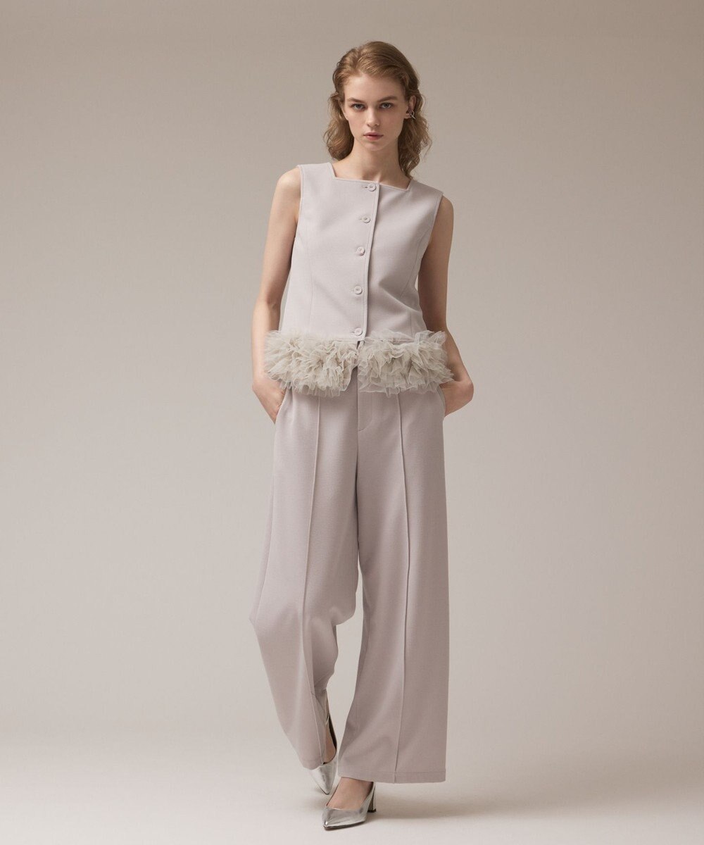 GRACE CONTINENTAL ワイドジャージパンツ 