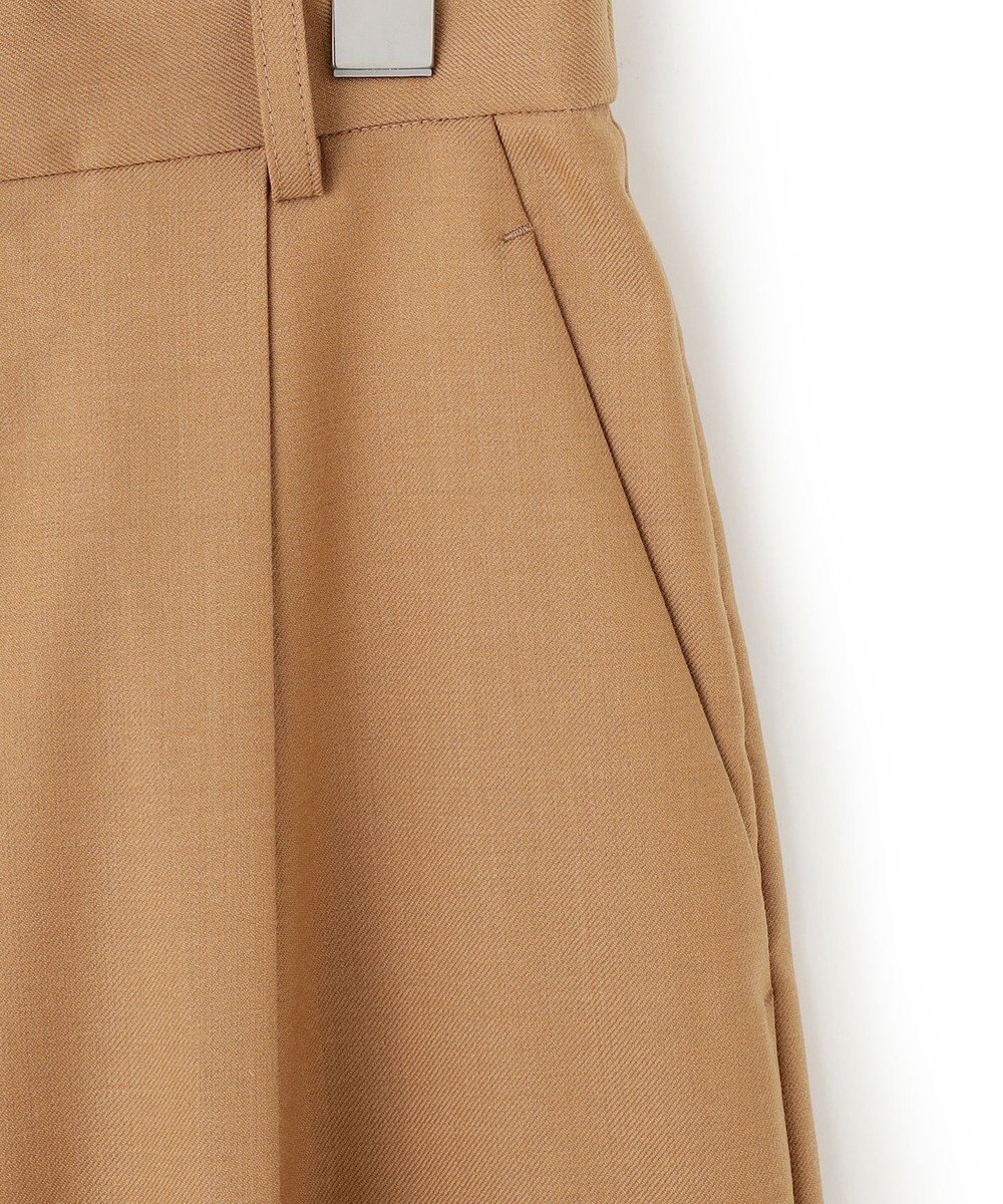 23区 S 【滝沢眞規子さん着用/CanCam11月号掲載】ナチュラルストレッチサキソニー タック ワイド パンツ 