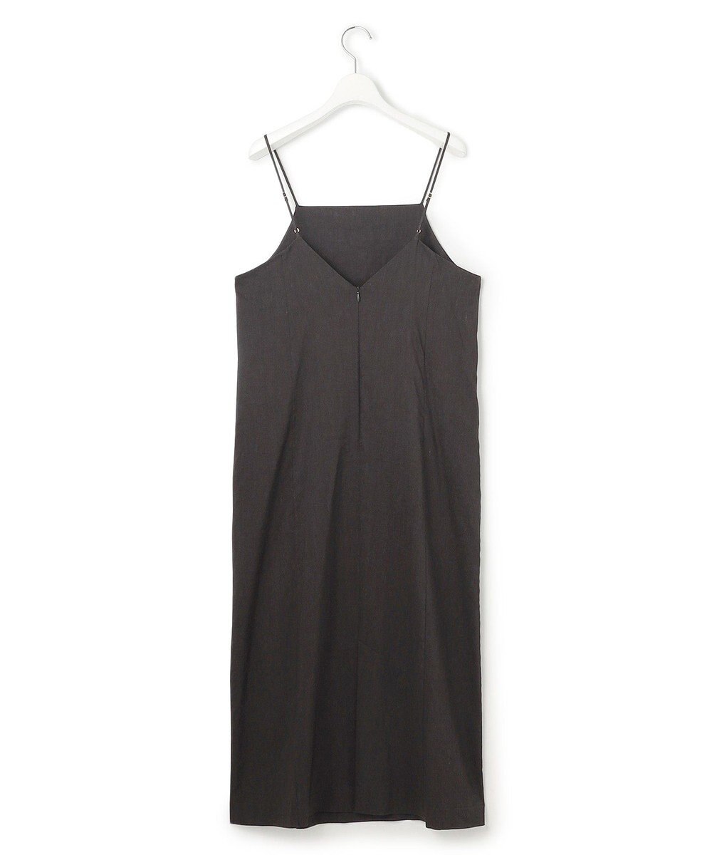 23区 【洗える】リネンレーヨンストレッチ  Iライン キャミソール ワンピース 