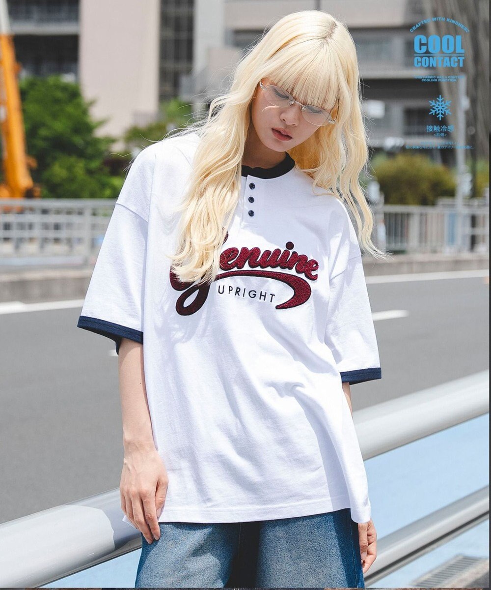 WEGO 【機能T/ユニセックス着用ITEM/MLサイズ展開】接触冷感グラフィックヘンリーBIG　T（SS） 