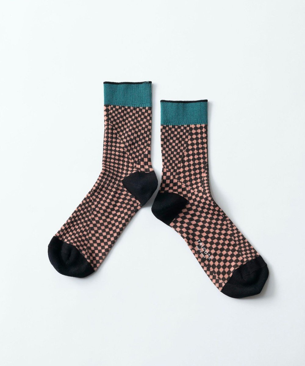 TRICOTE CHACKERD LINK SOCKS／チェッカードリンクソックス 