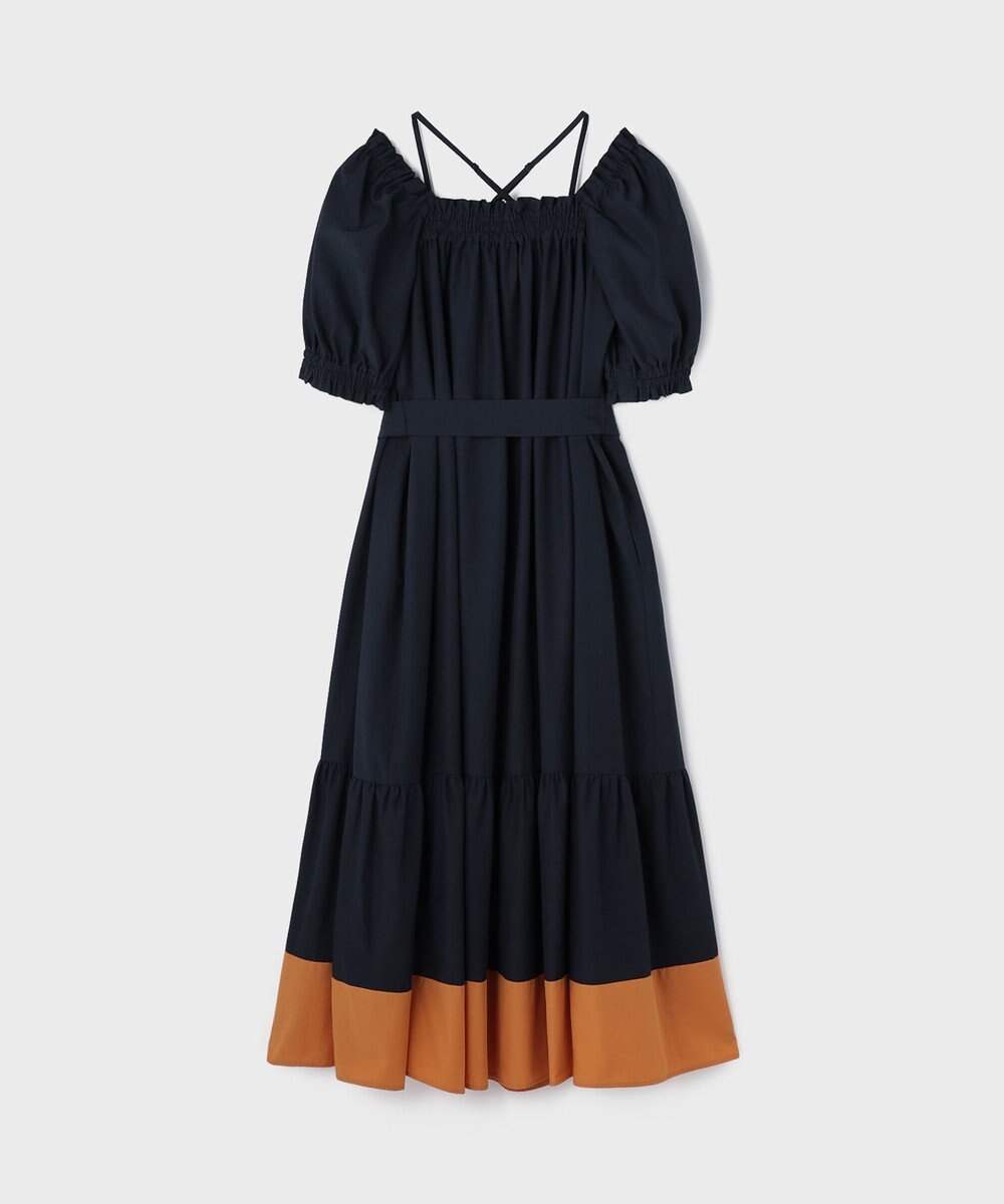 GRACE CONTINENTAL ギャザーロングワンピース 