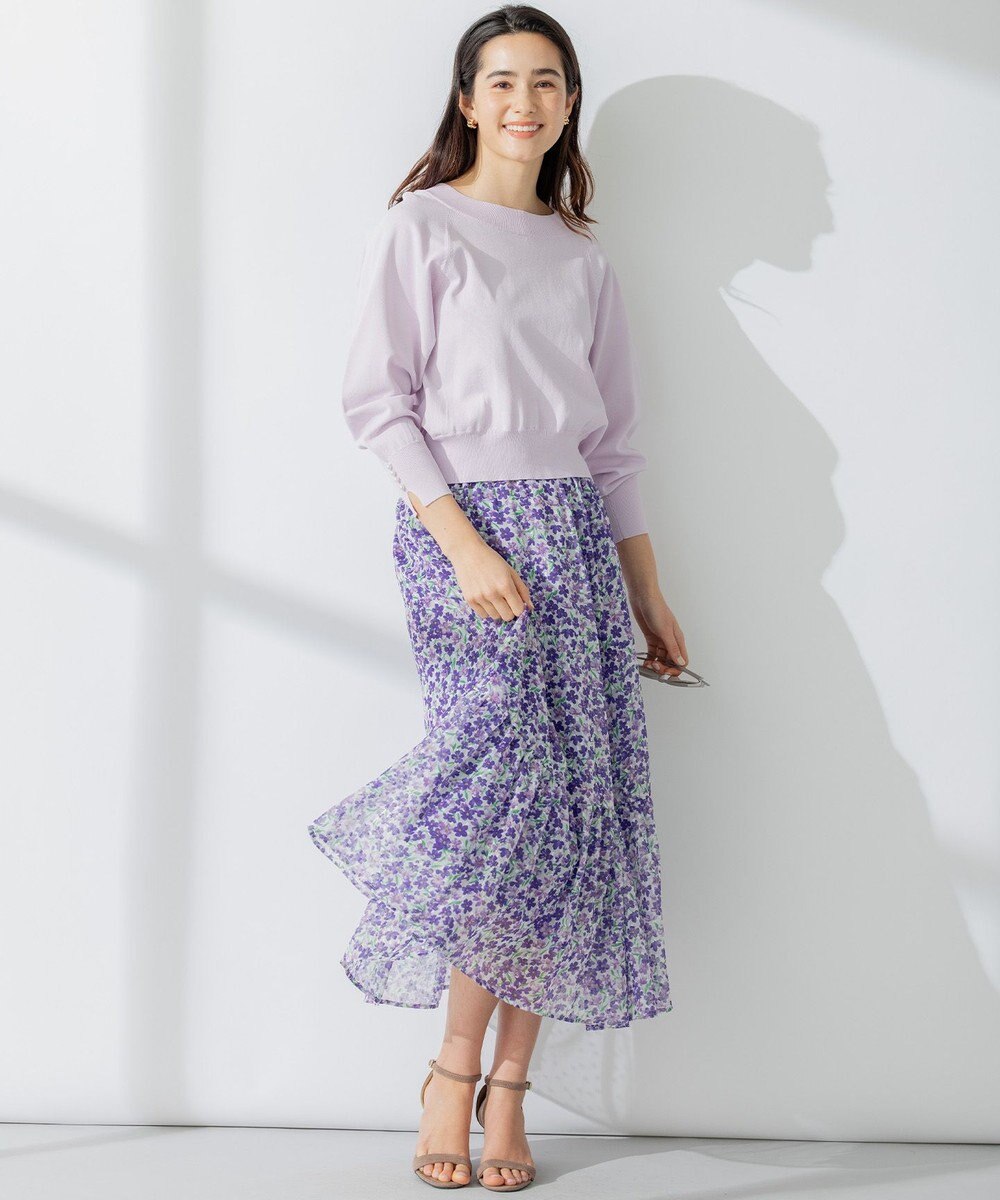 組曲 【23SS】ヴィンテージフラワープリント スカート 