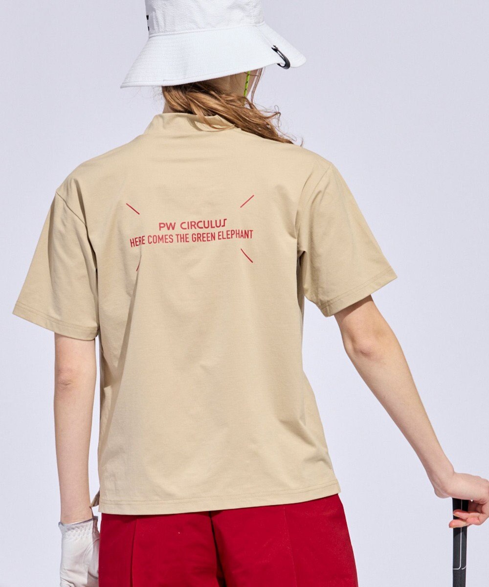 PW CIRCULUS 【WOMEN】アニマルグラフィックモックネック  ゴルフウェア レディース 