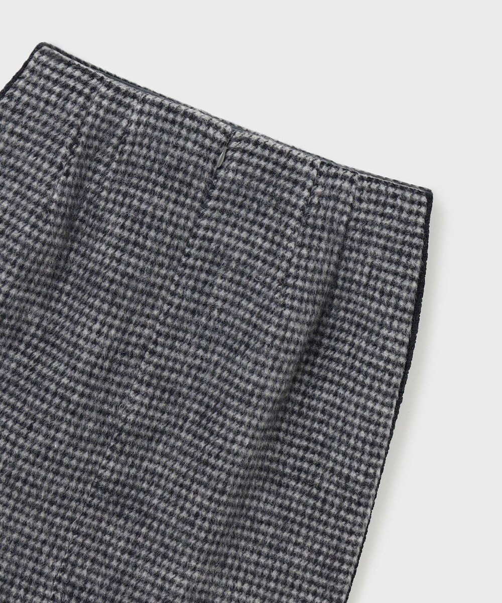 GRACE CONTINENTAL シャギーチェックミニスカート 