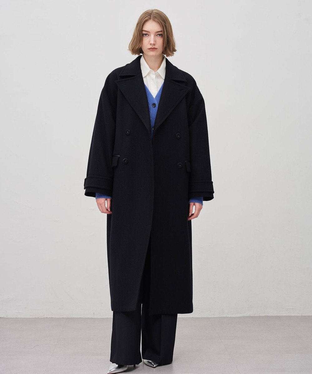 uncrave ライトメルトン ロングチェスターコート 