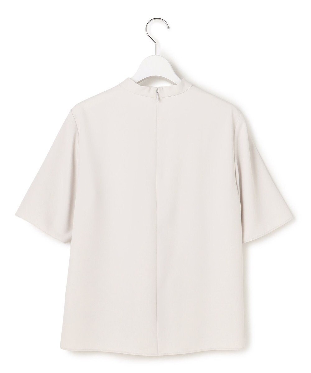 ICB L ストレッチジョーゼット ドレープデザインブラウス 