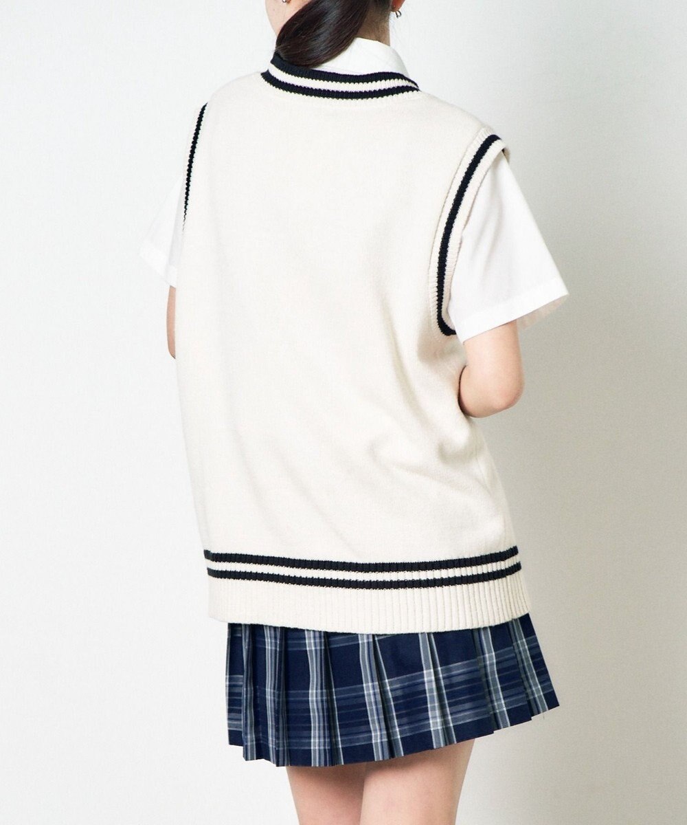 WEGO 【SCHOOLITEM】ラインスクールニットベスト 