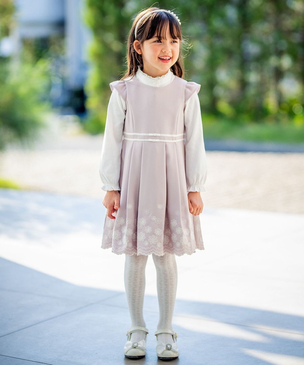 ANY KIDS スタンドカラーブラウス 