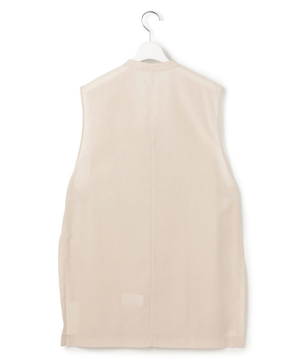 23区 【先行予約】ライトシアーマットクロス ノーカラー ジレ 