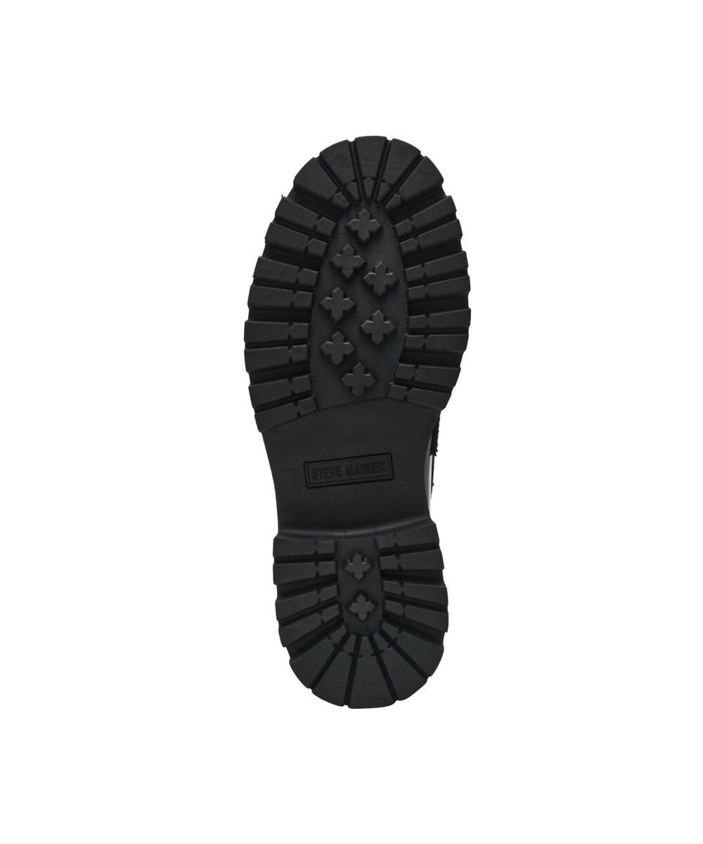STEVE MADDEN FILE-AWAY ロゴベルト厚底ローファー 