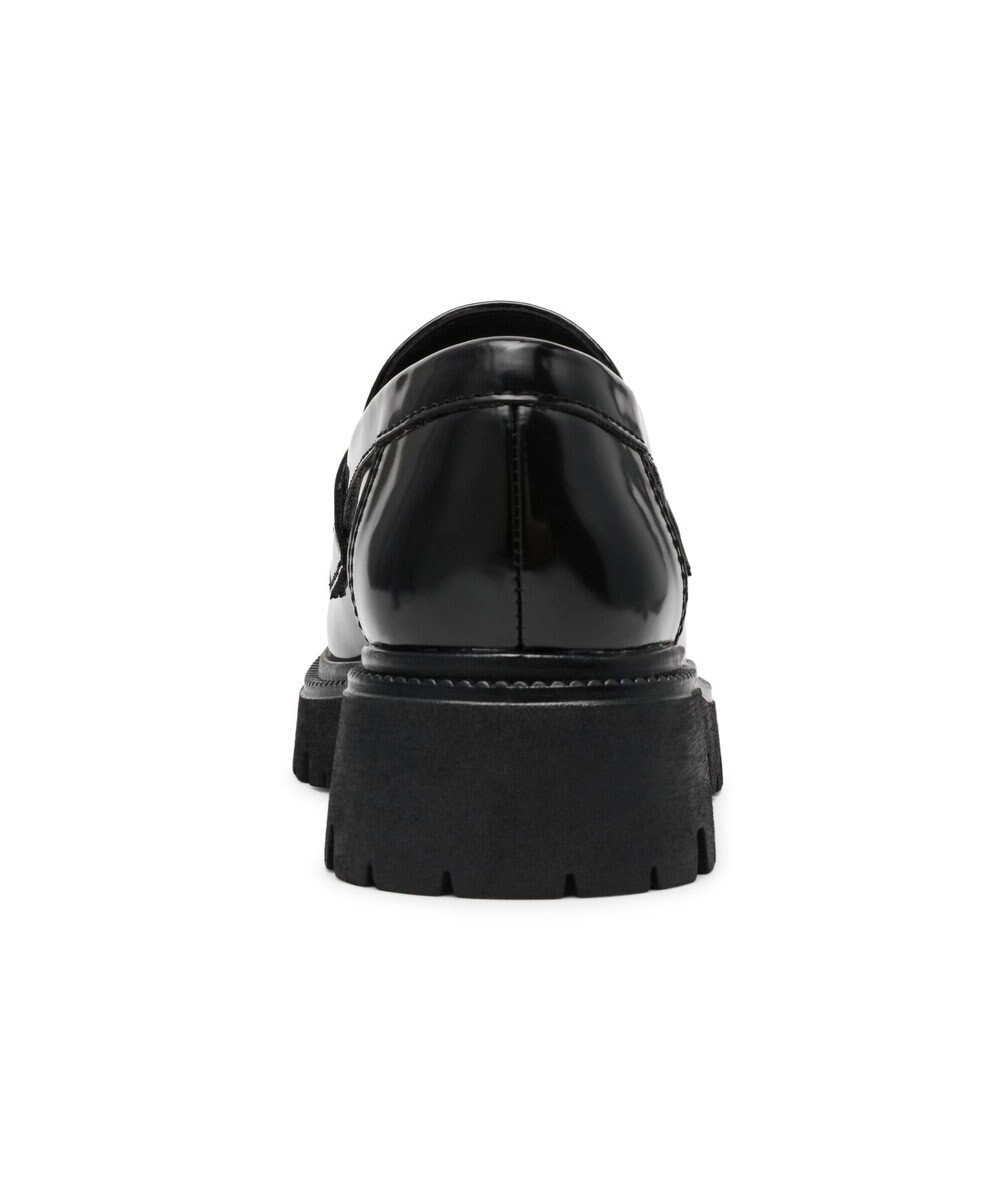 STEVE MADDEN FILE-AWAY ロゴベルト厚底ローファー 