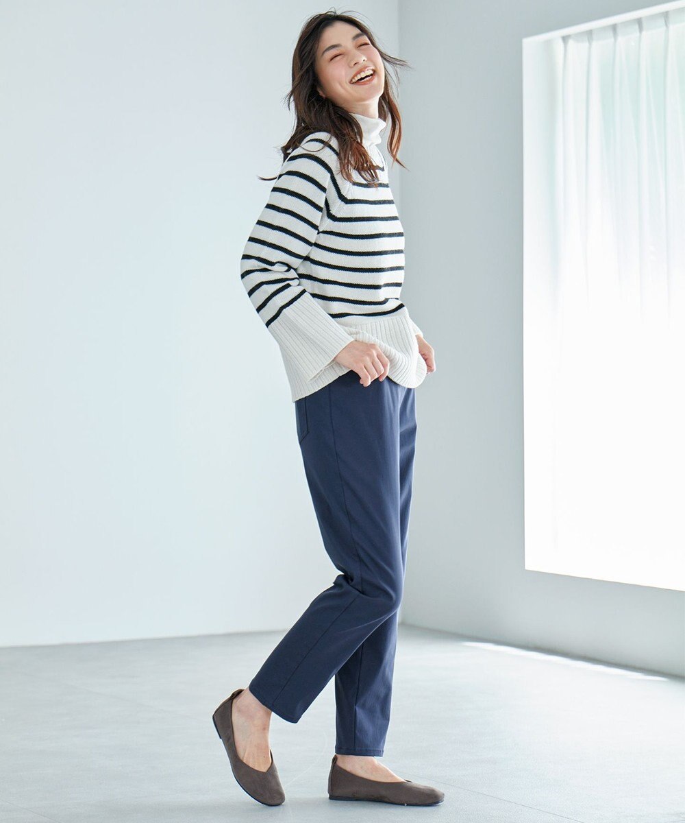 ANY 【ストレッチ/ガードル効果/裏起毛/ウエストゴム】大人の7daysウォームタッチパンツ 