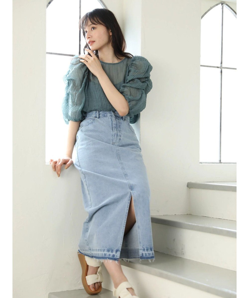 Green Parks ・ＡＮＤ　ＳＥＡＲＣＨ　シアーパワーショルダーブラウス 